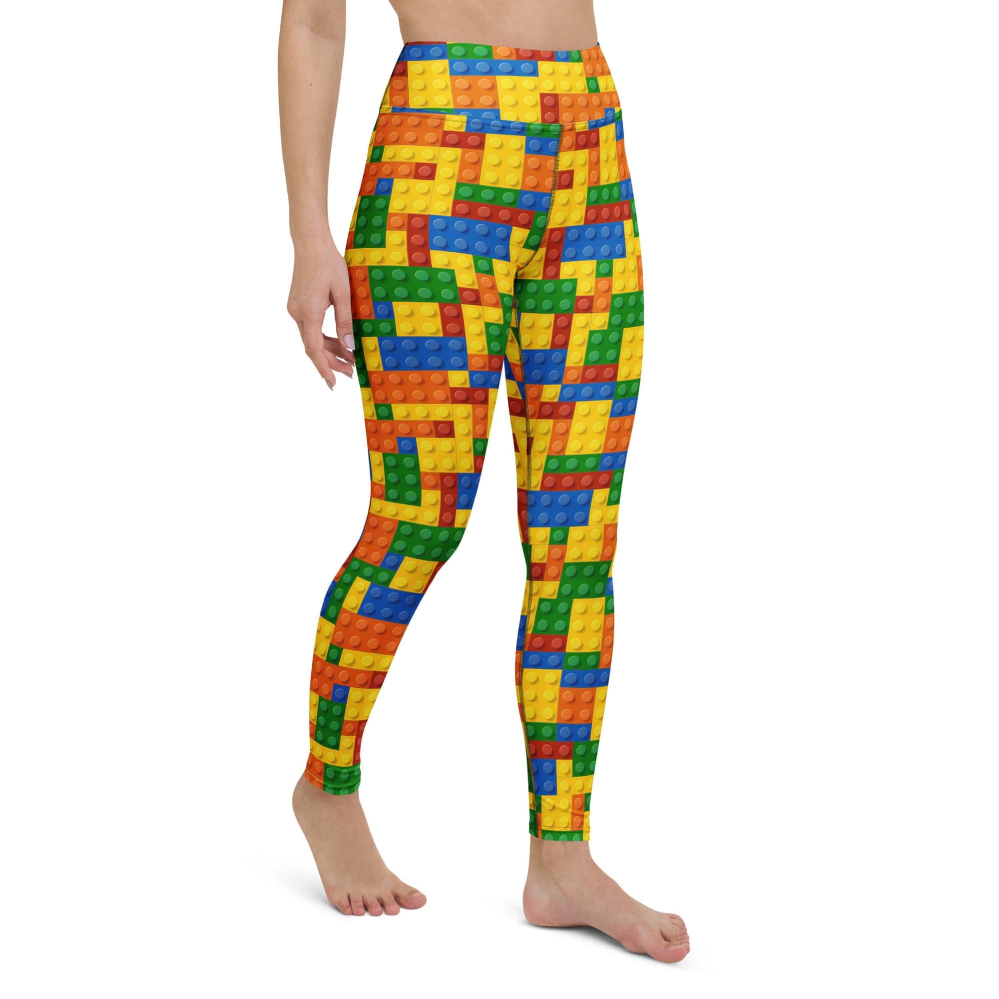 Colorful Blocks Yoga Leggings