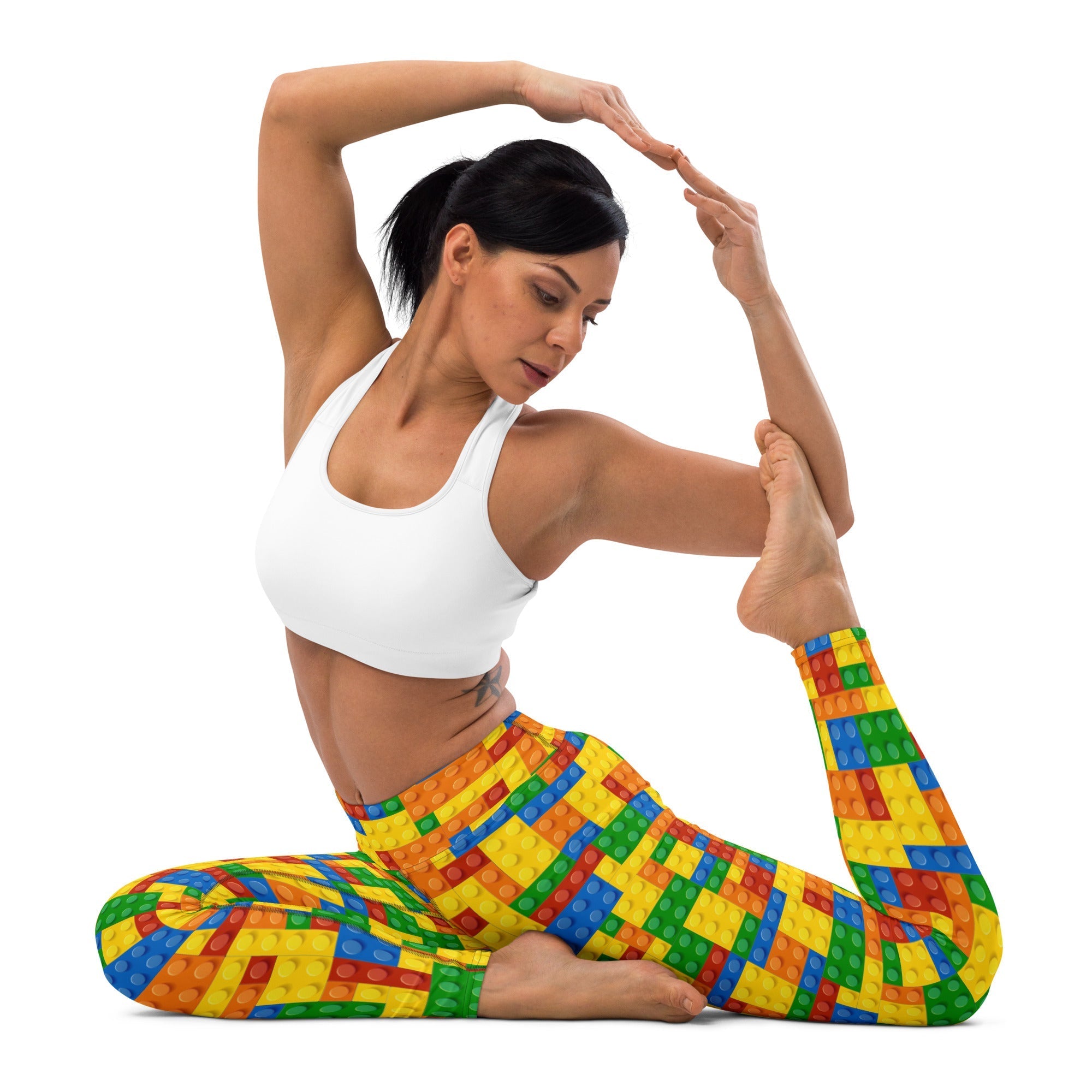 Colorful Blocks Yoga Leggings