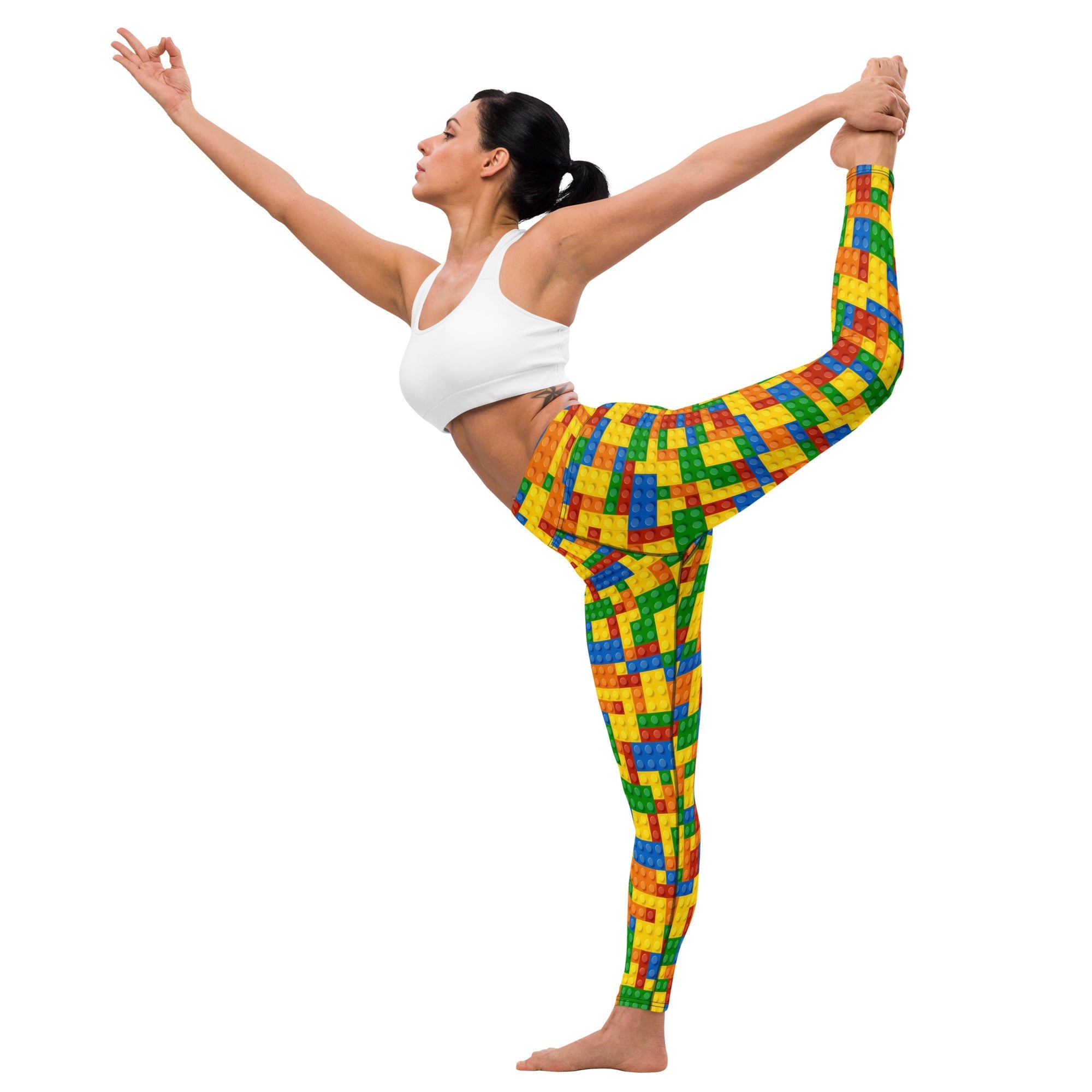 Colorful Blocks Yoga Leggings