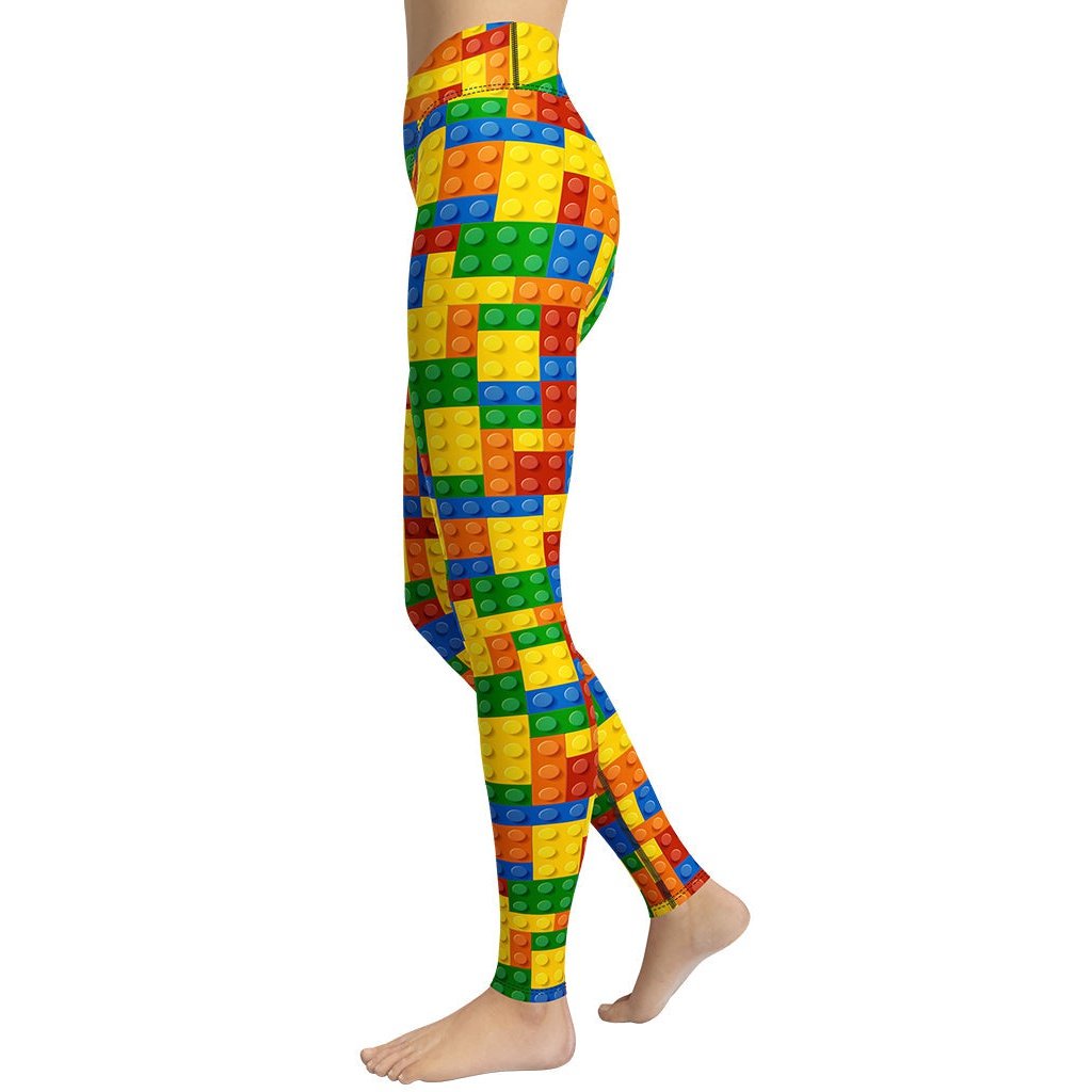 Colorful Blocks Yoga Leggings