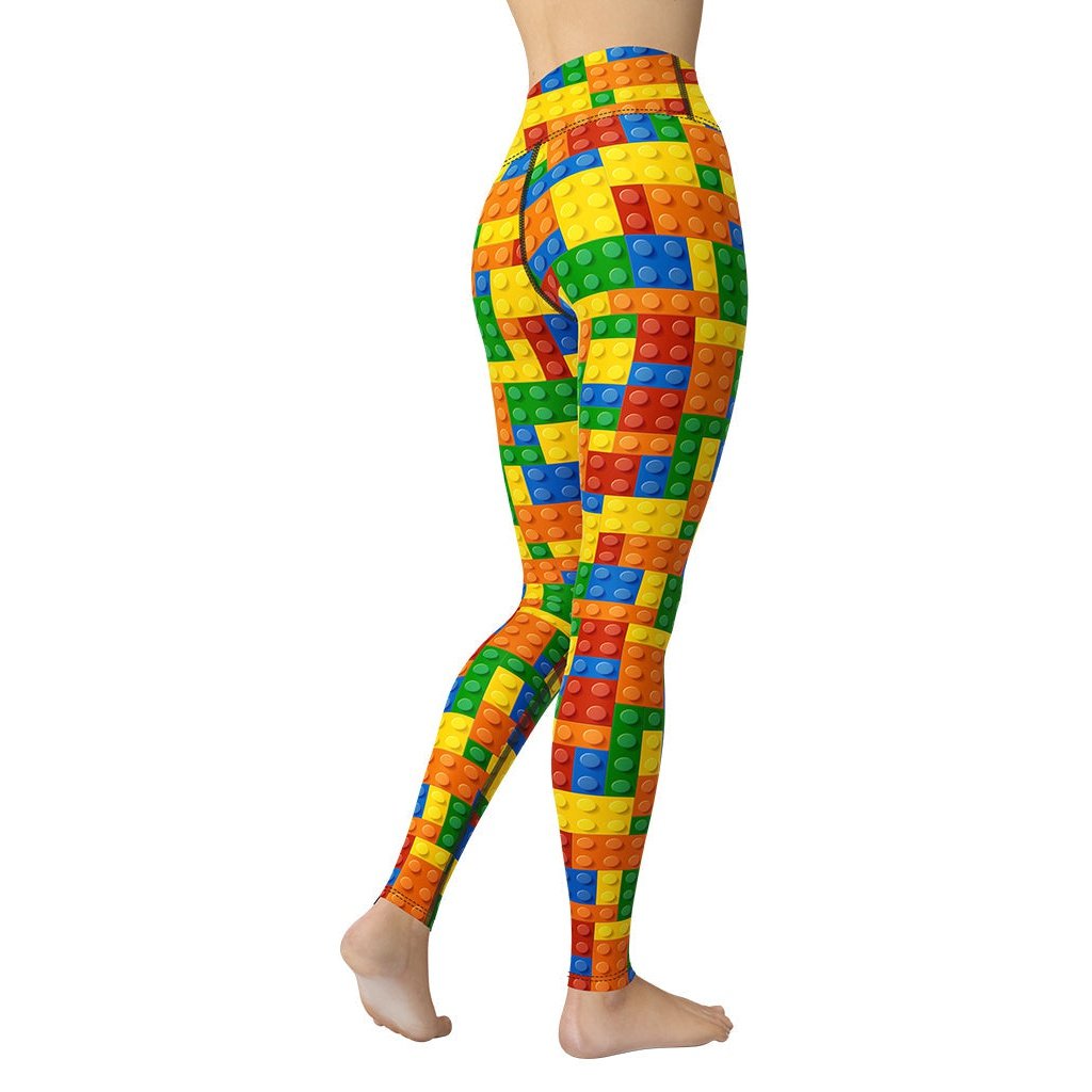 Colorful Blocks Yoga Leggings