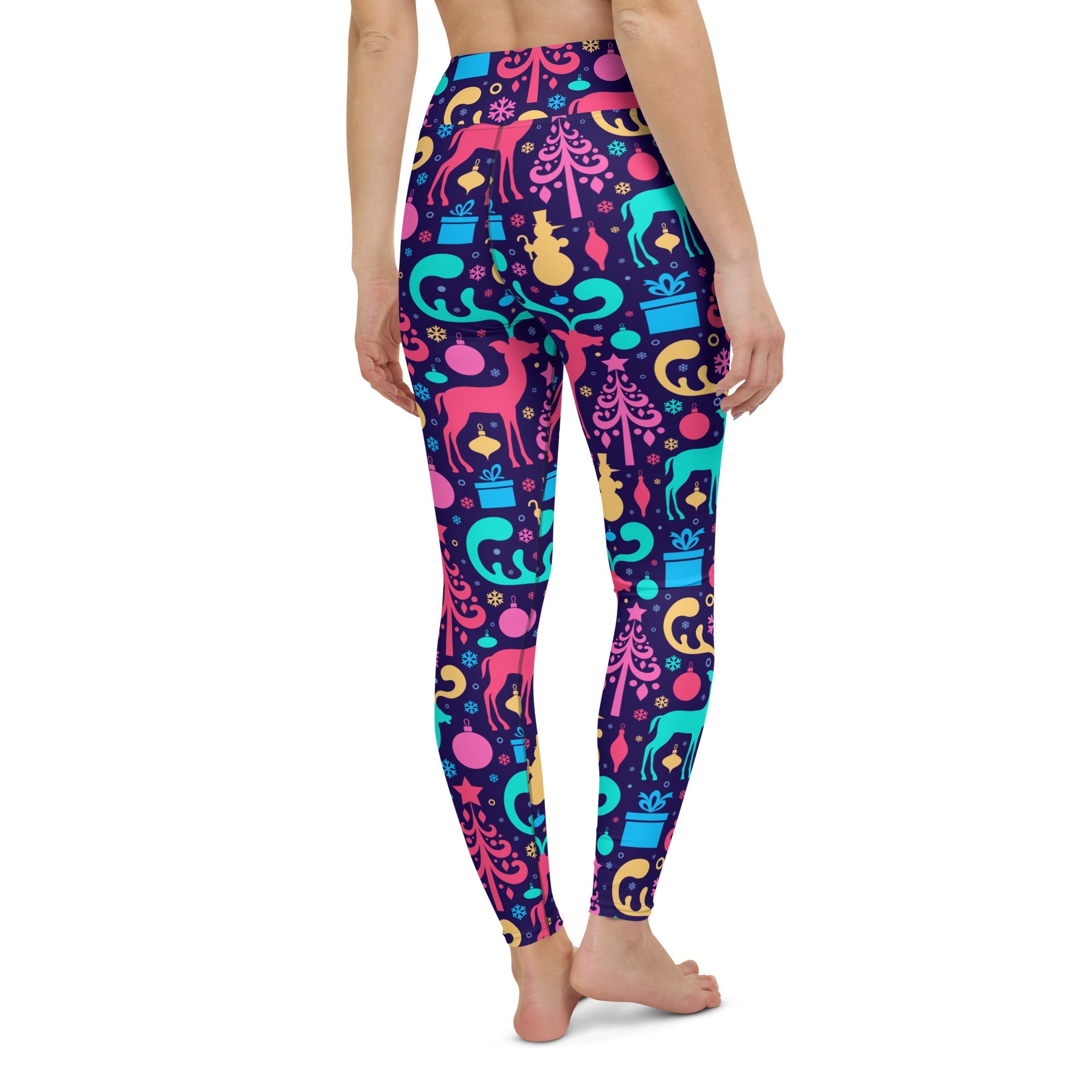 Colorful Christmas Yoga Leggings