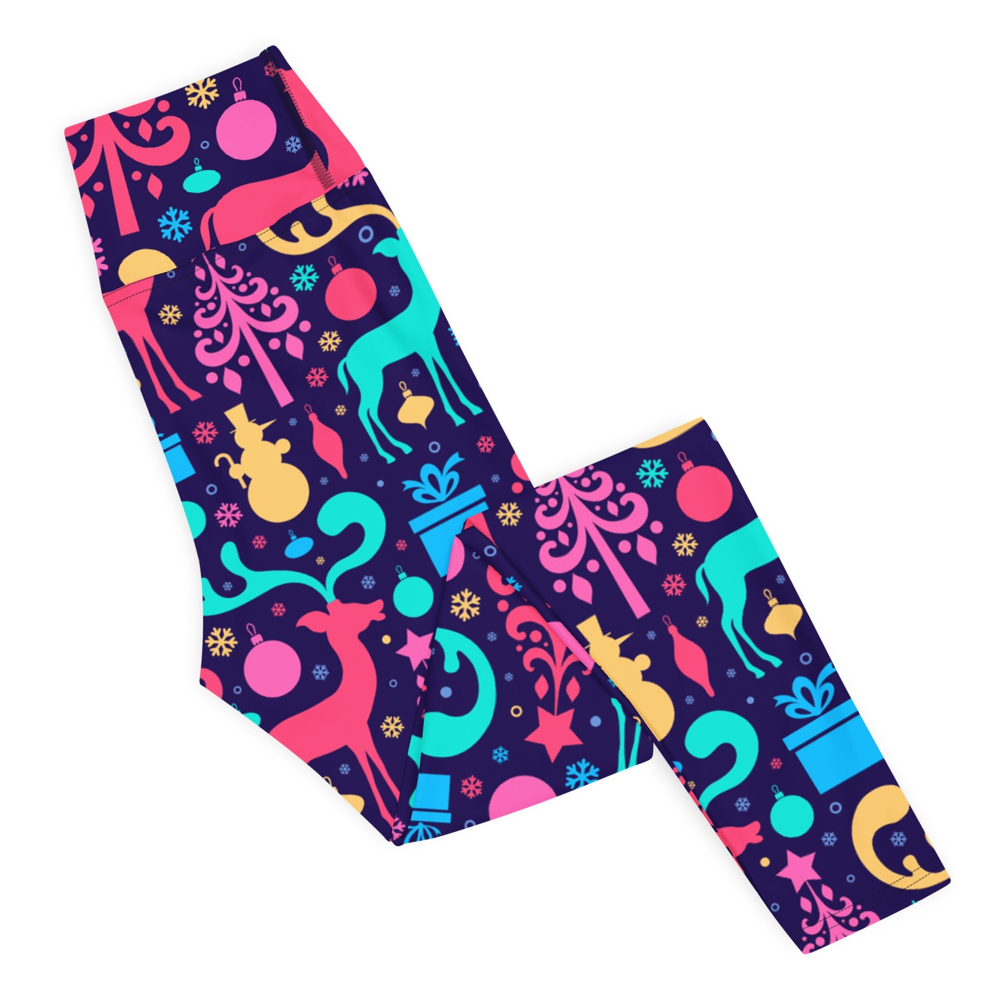 Colorful Christmas Yoga Leggings