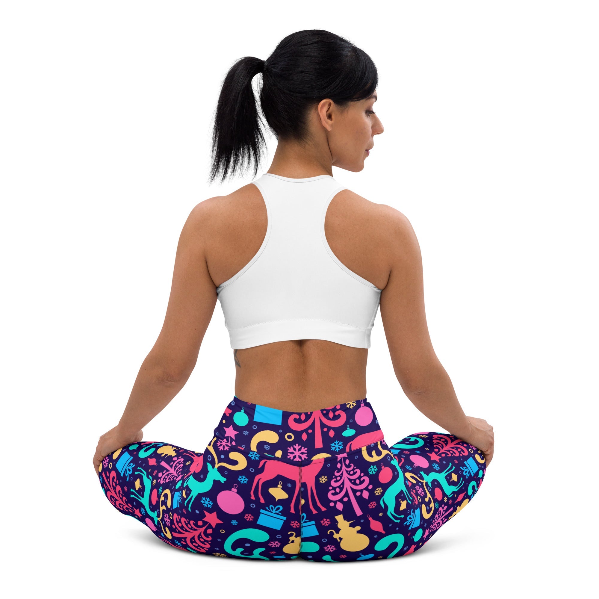 Colorful Christmas Yoga Leggings