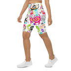 Colorful Doodles Biker Shorts