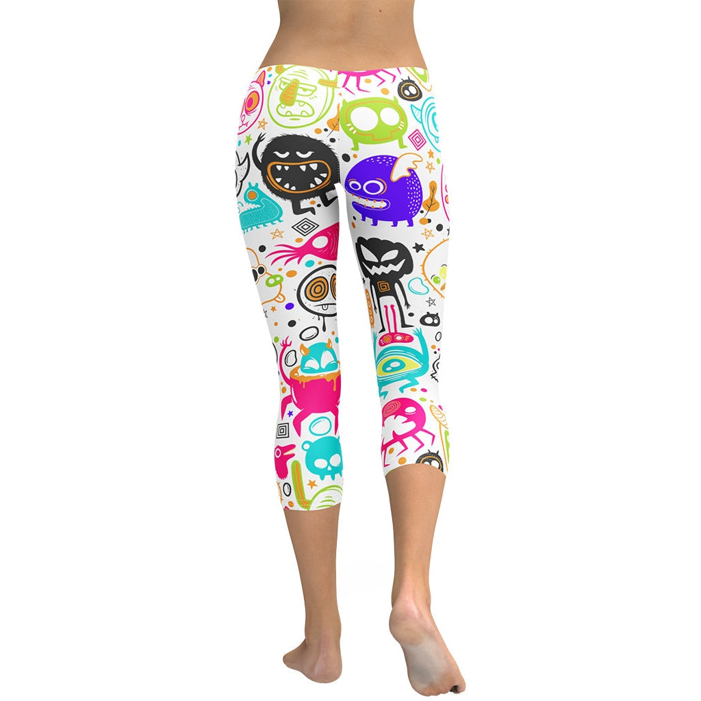 Colorful Doodles Capris