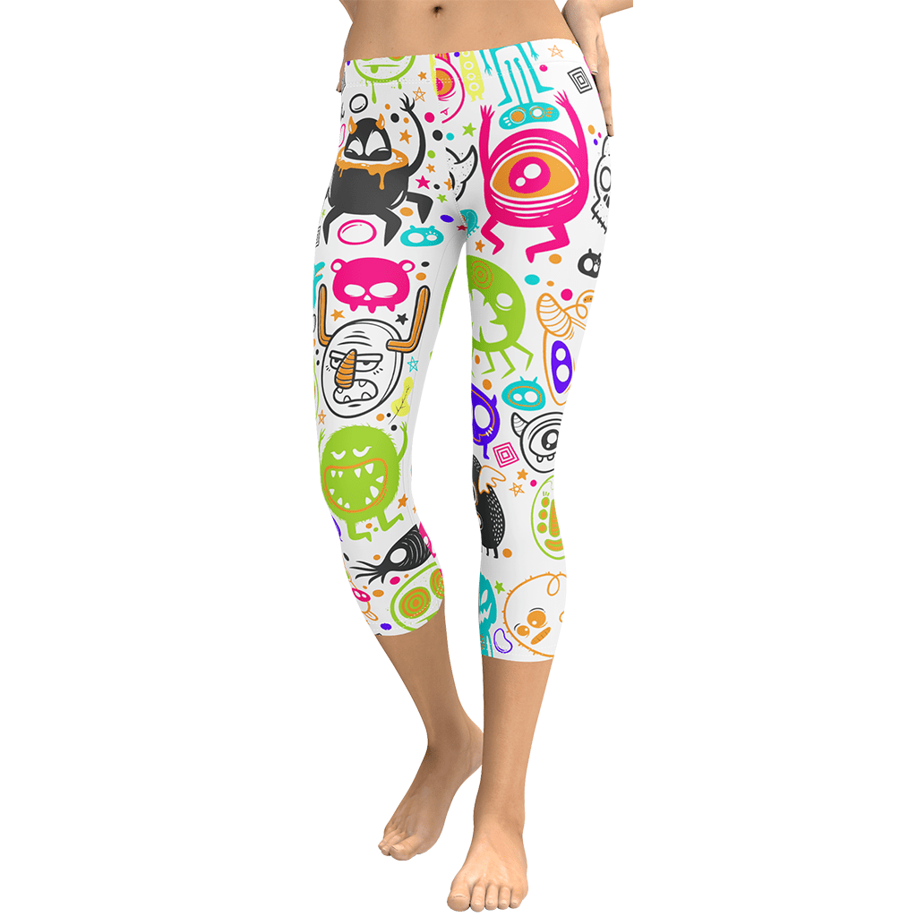 Colorful Doodles Capris