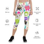Colorful Doodles Capris