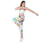 Colorful Doodles Leggings With Pockets