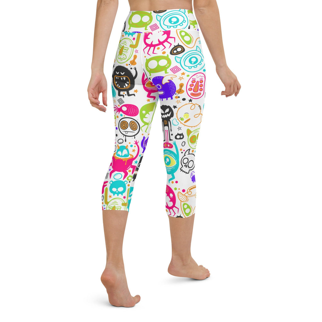 Colorful Doodles Yoga Capris
