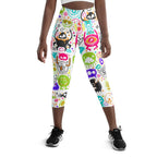 Colorful Doodles Yoga Capris