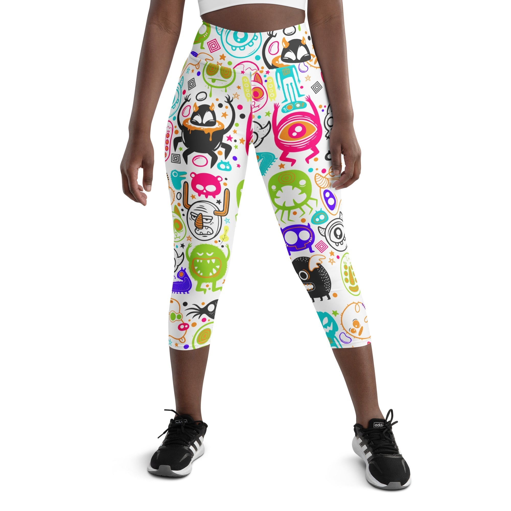Colorful Doodles Yoga Capris