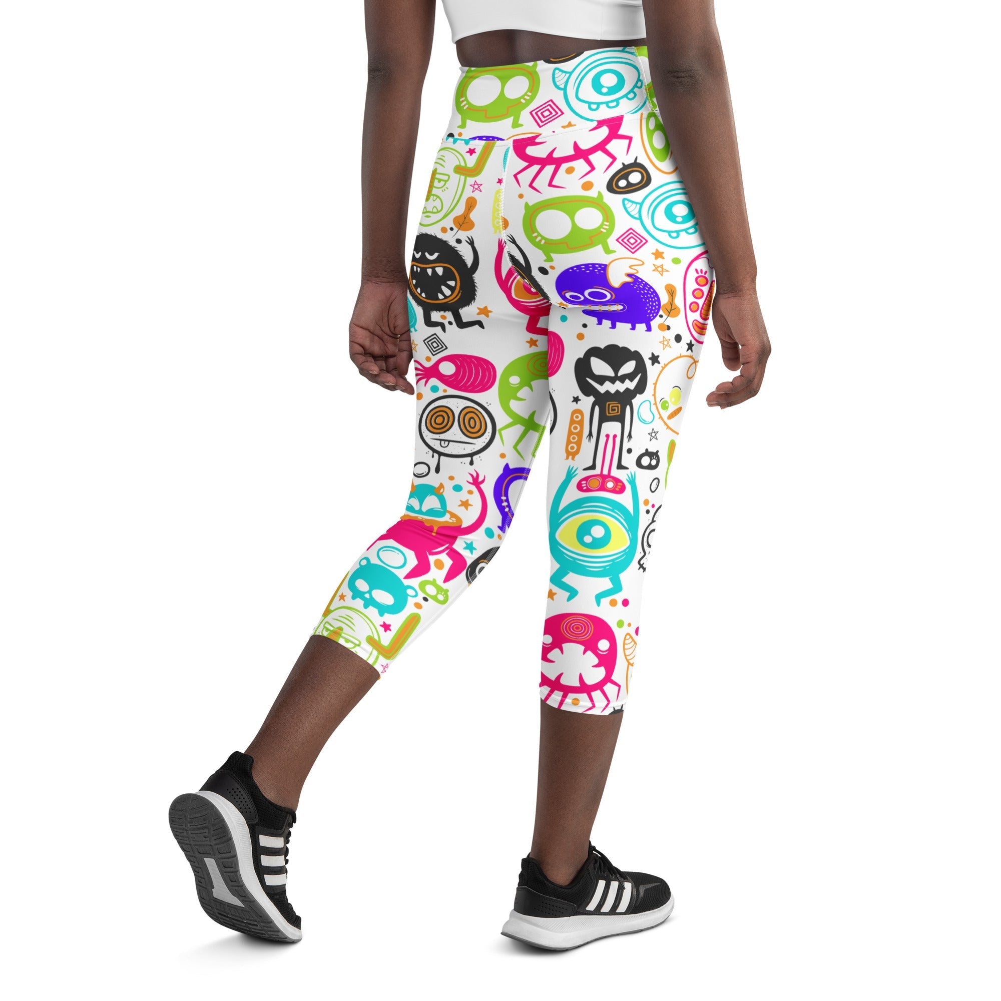 Colorful Doodles Yoga Capris