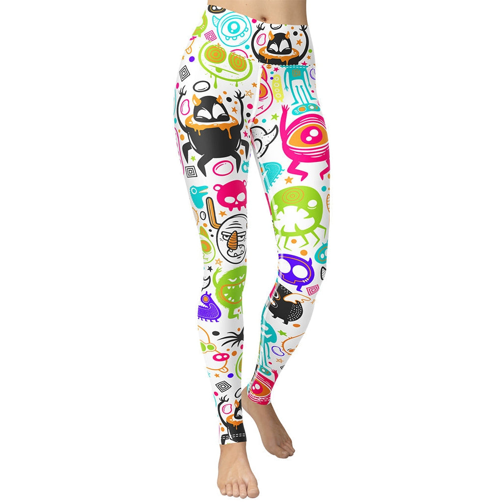 Colorful Doodles Yoga Leggings