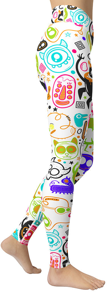 Colorful Doodles Yoga Leggings