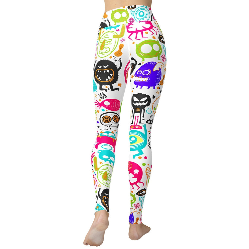 Colorful Doodles Yoga Leggings