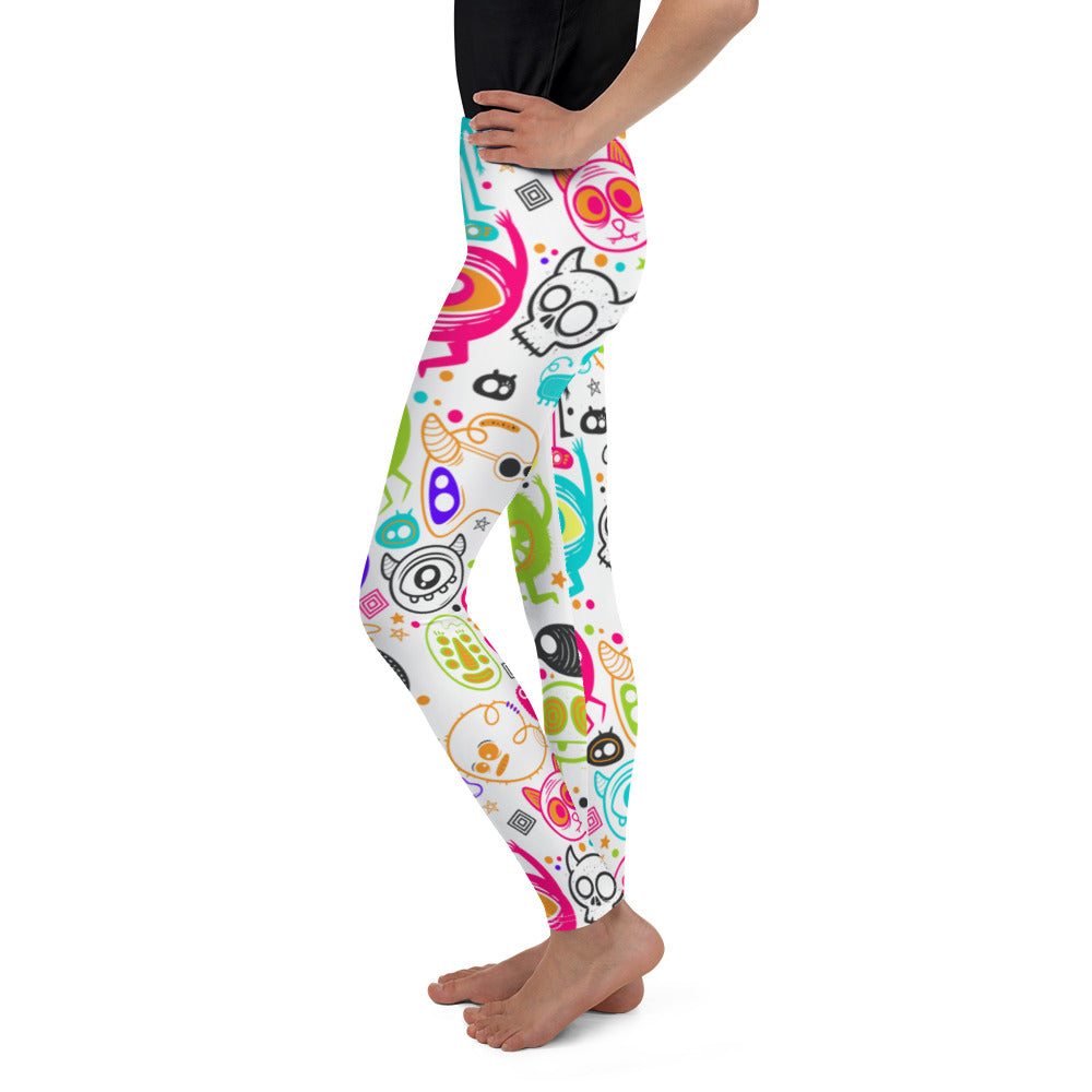 Colorful Doodles Youth Leggings