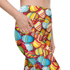 Colorful Easter Eggs Leggings With Pockets
