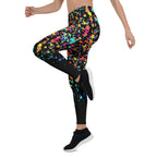 Colorful Gradient Stars Leggings
