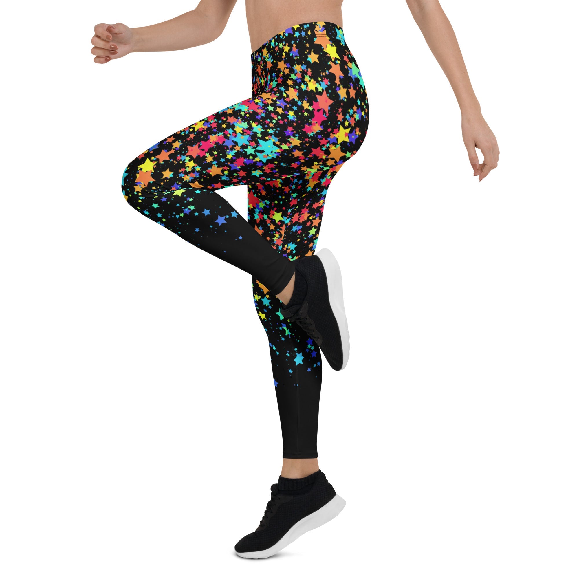 Colorful Gradient Stars Leggings