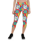 Colorful Holiday Joy Capris