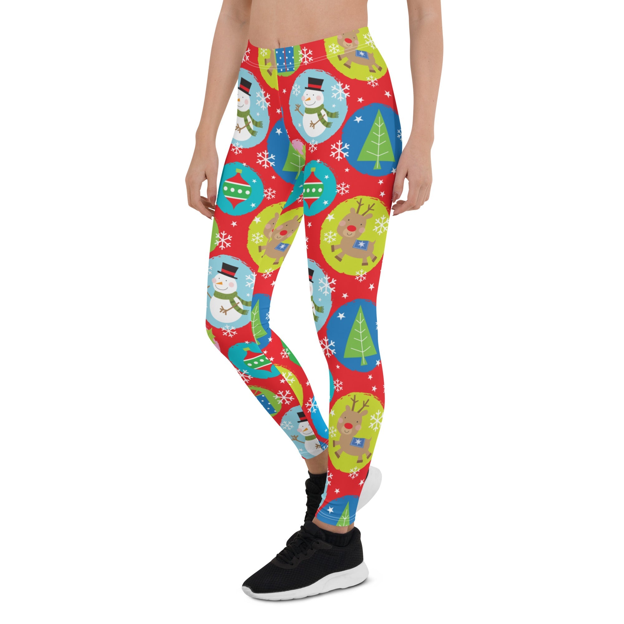 Colorful Holiday Joy Leggings