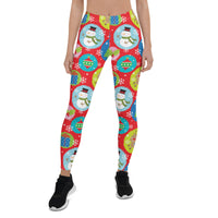 Colorful Holiday Joy Leggings