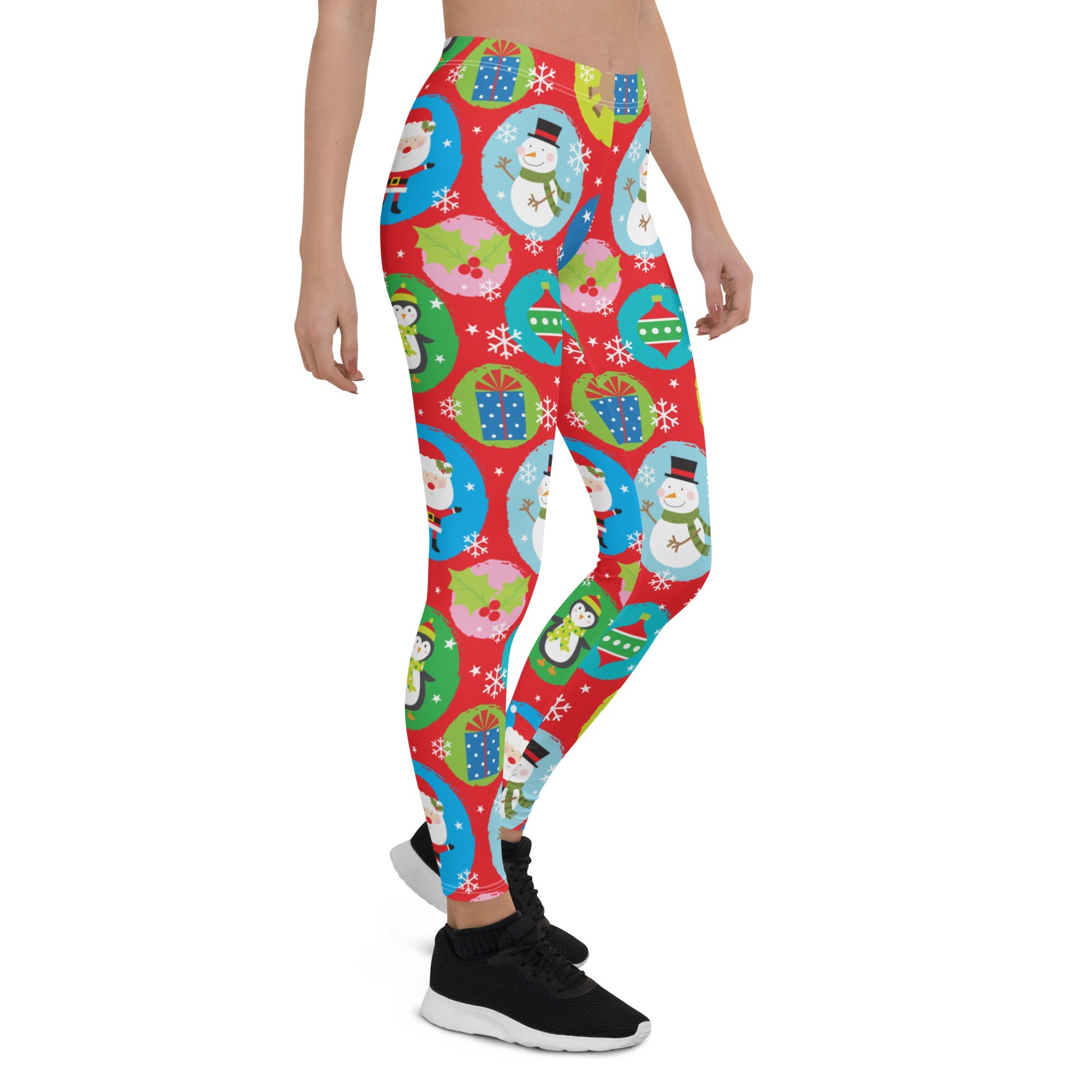 Colorful Holiday Joy Leggings