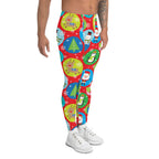 Colorful Holiday Joy Men's Leggings