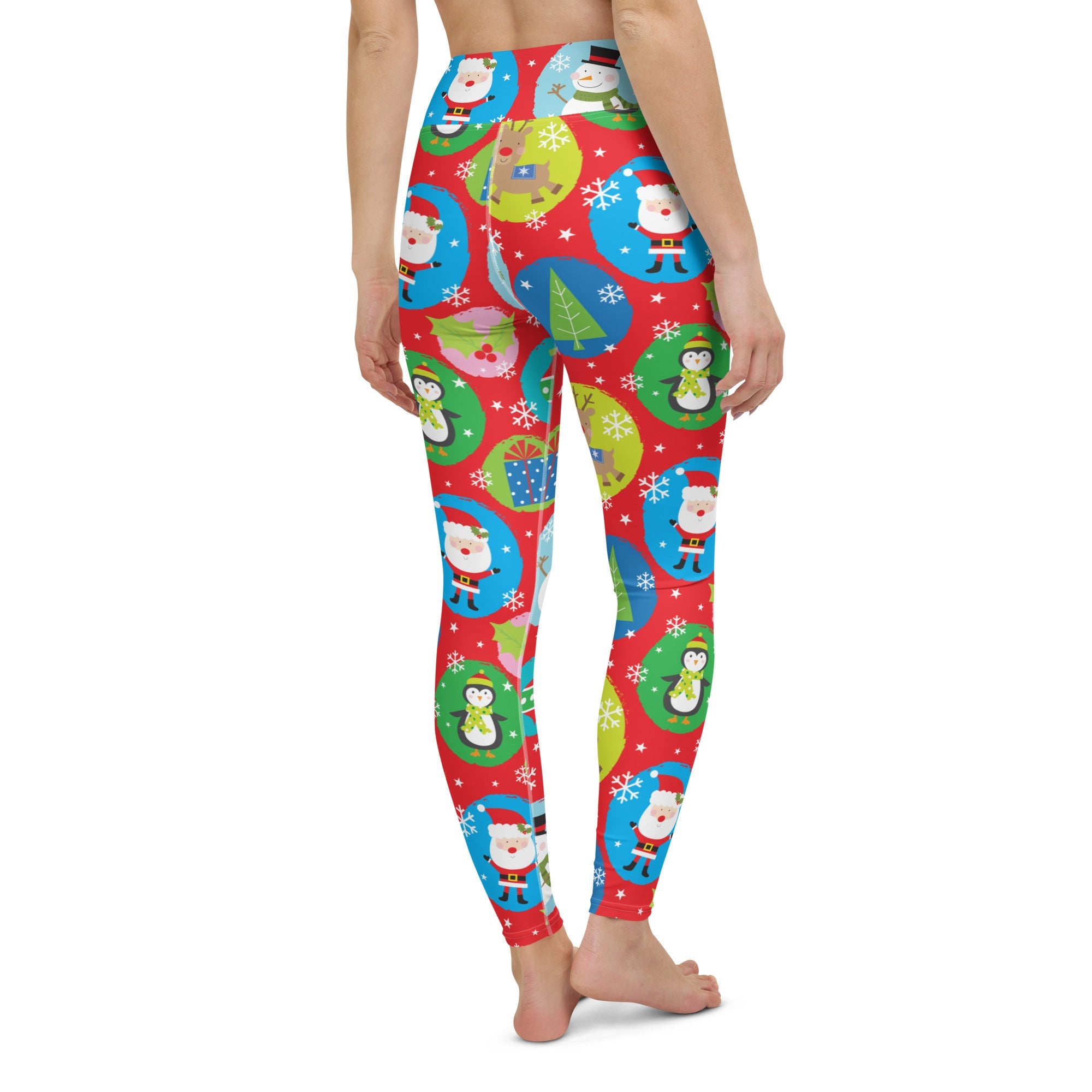 Colorful Holiday Joy Yoga Leggings