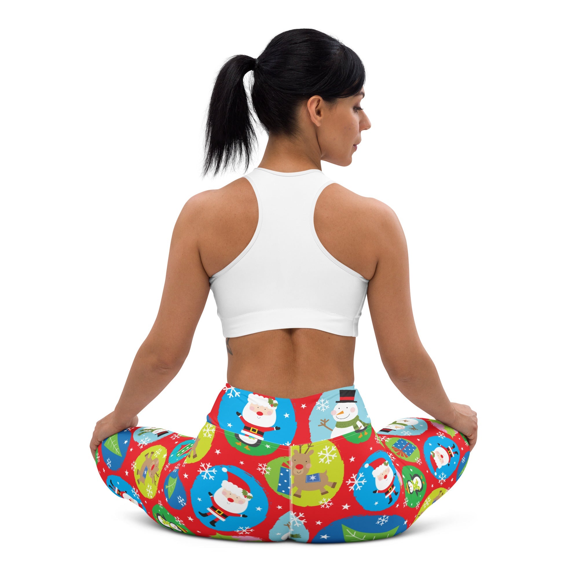 Colorful Holiday Joy Yoga Leggings