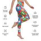 Colorful Holiday Joy Yoga Leggings