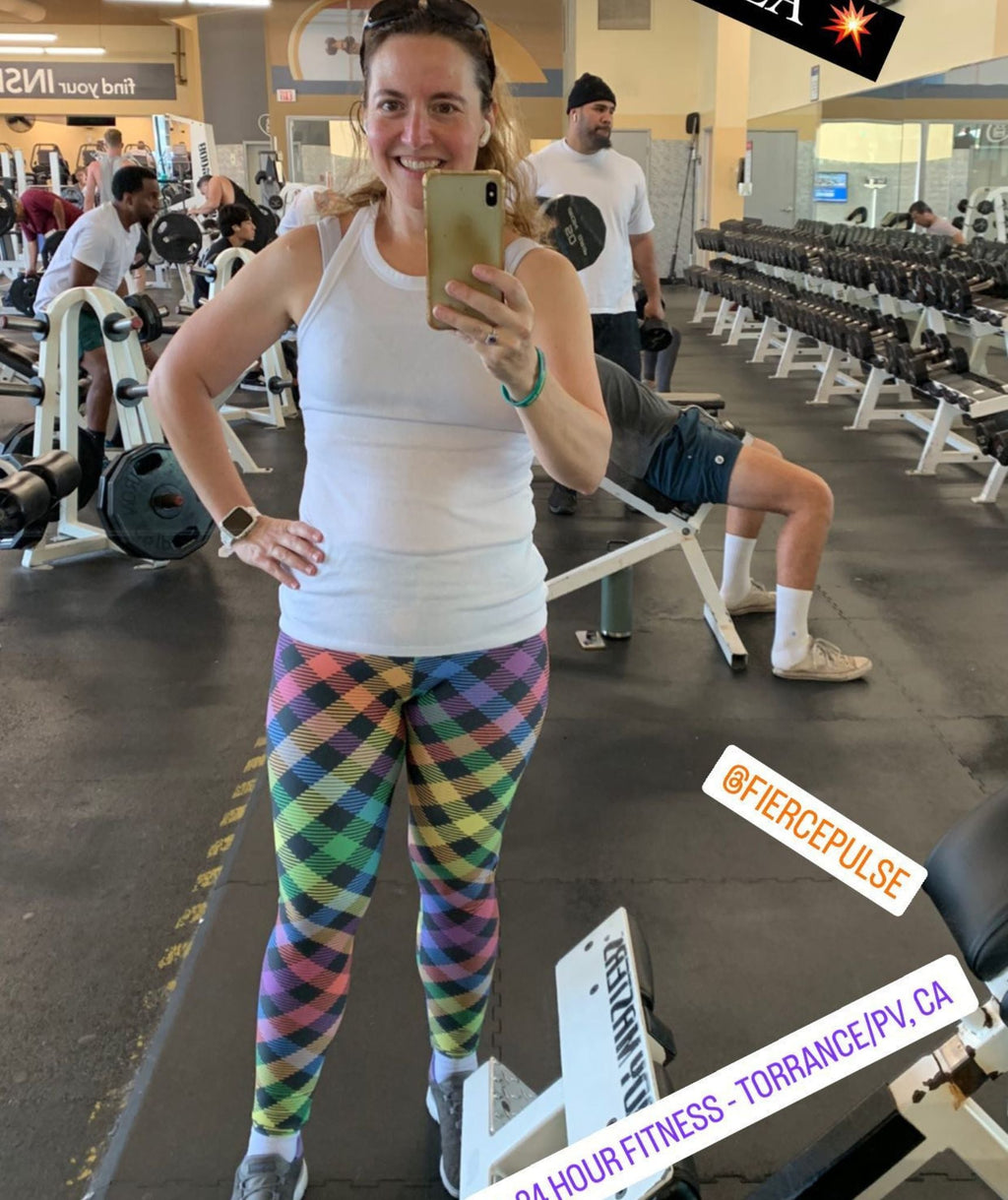 Colorful Plaid Leggings
