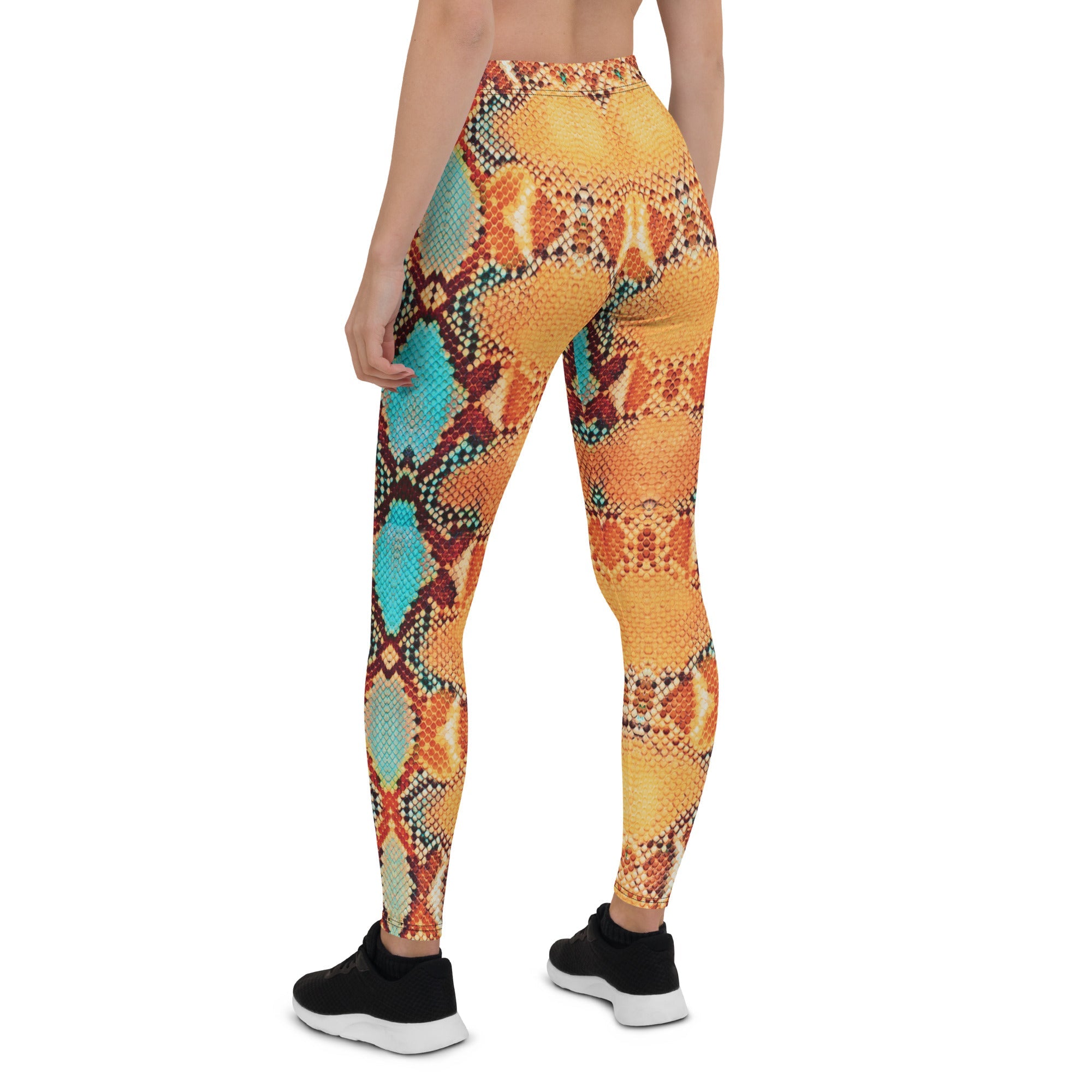 Colorful Snake Pattern Leggings