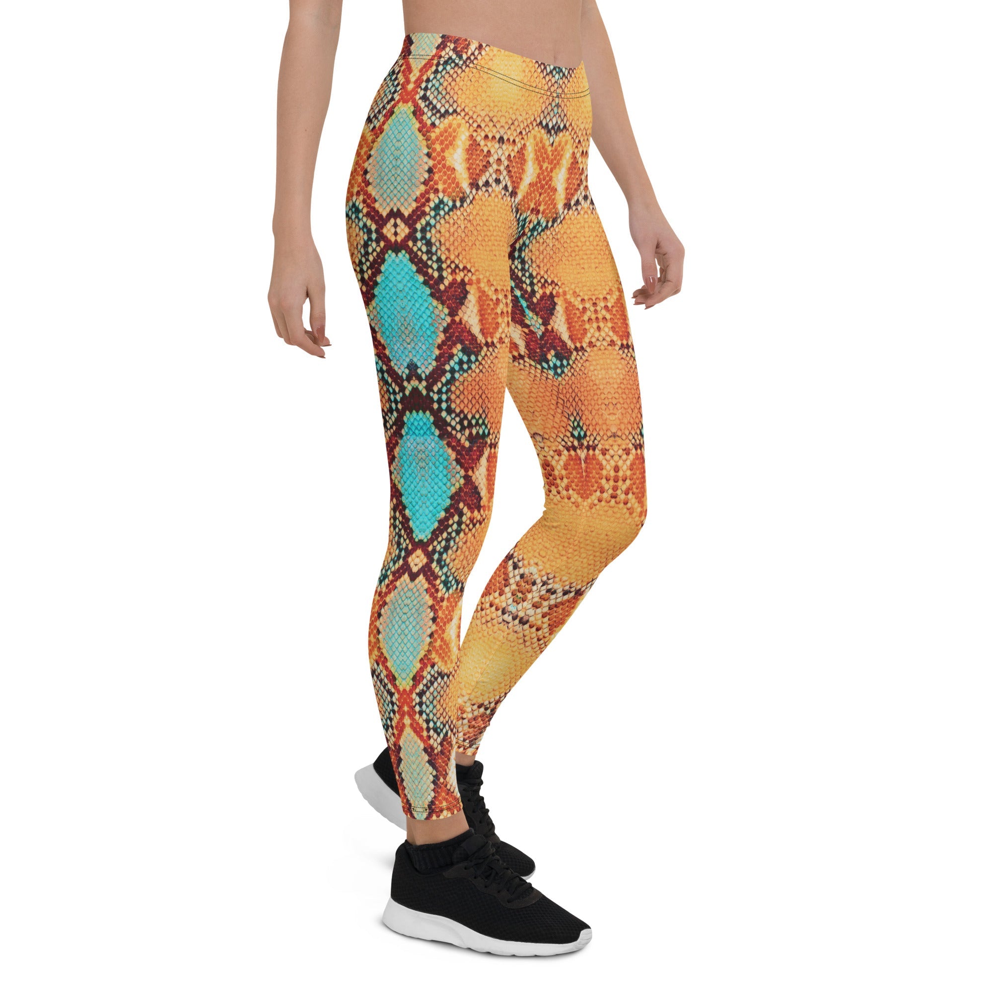 Colorful Snake Pattern Leggings