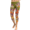 Colorful Turkey Print Capris