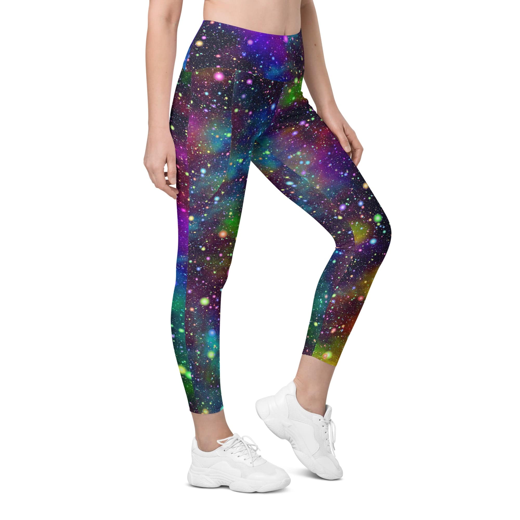 Colorful Universe Leggings With Pockets