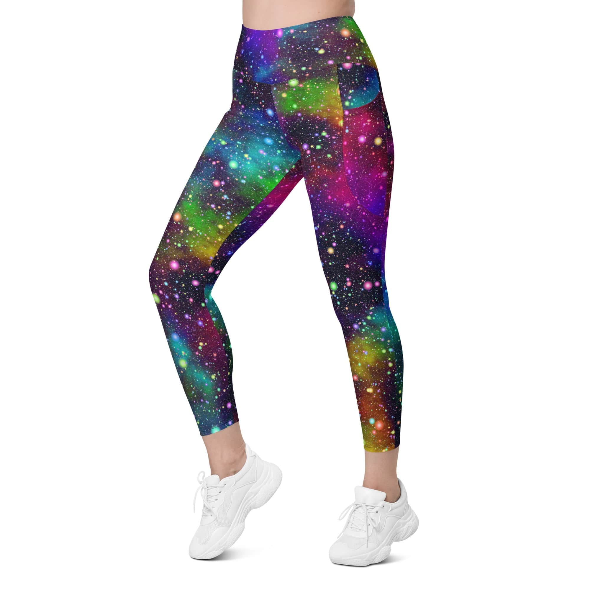 Colorful Universe Leggings With Pockets