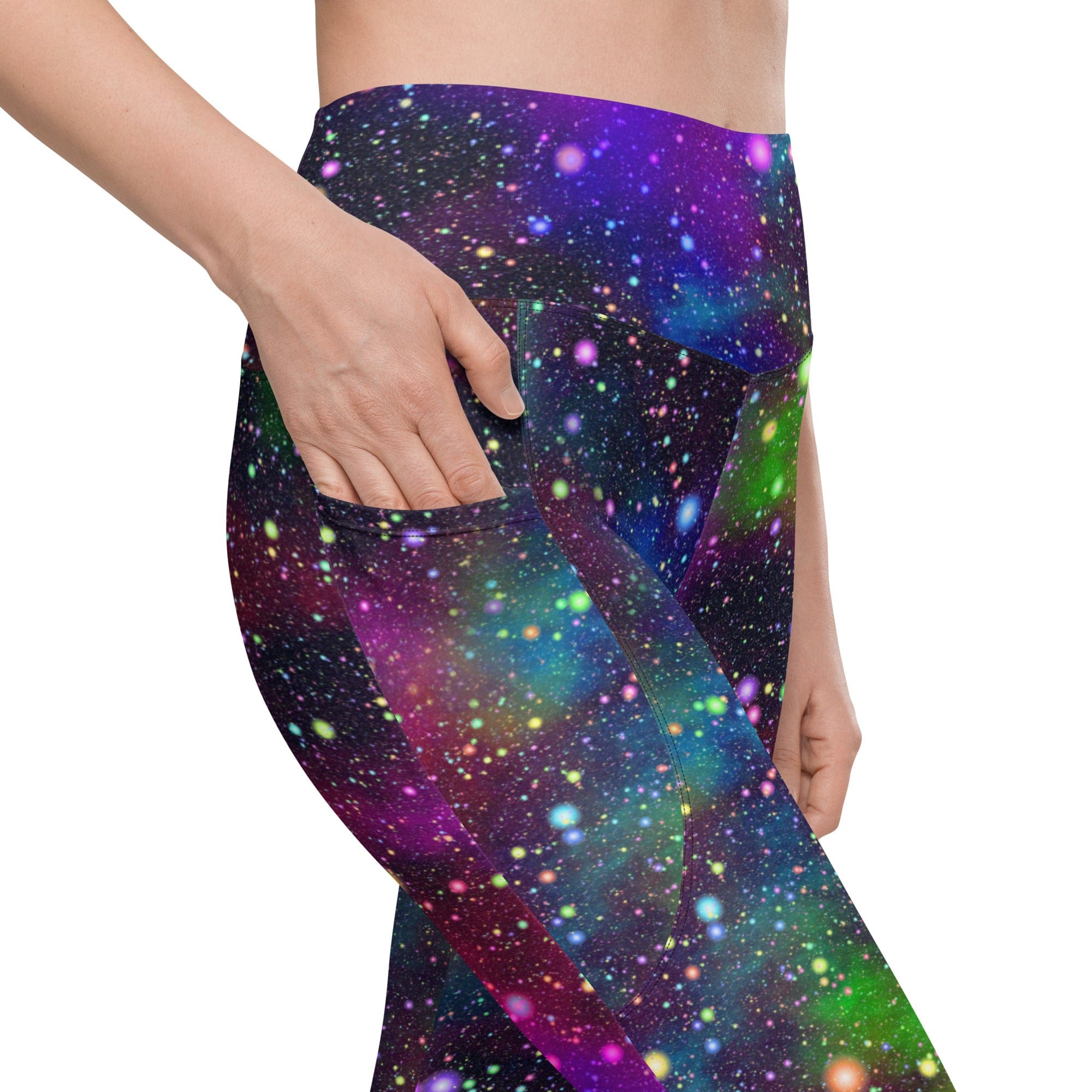 Colorful Universe Leggings With Pockets