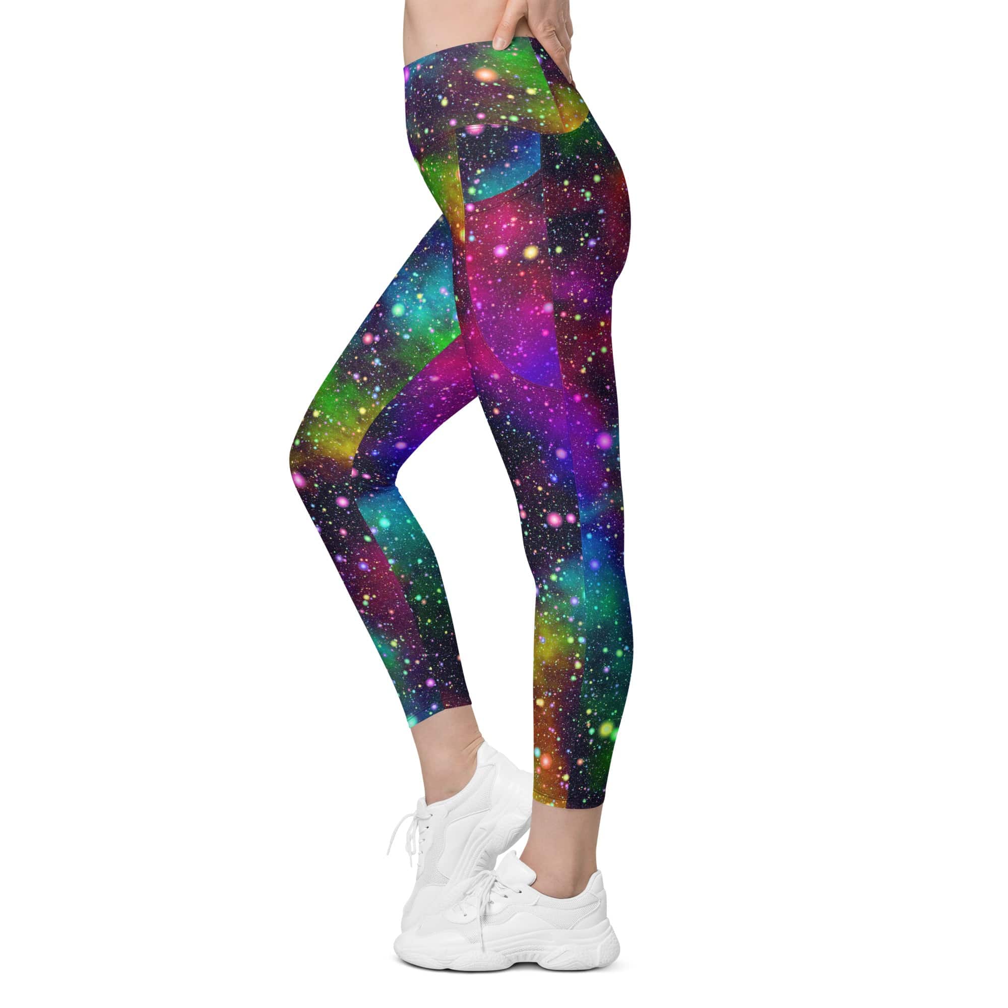 Colorful Universe Leggings With Pockets