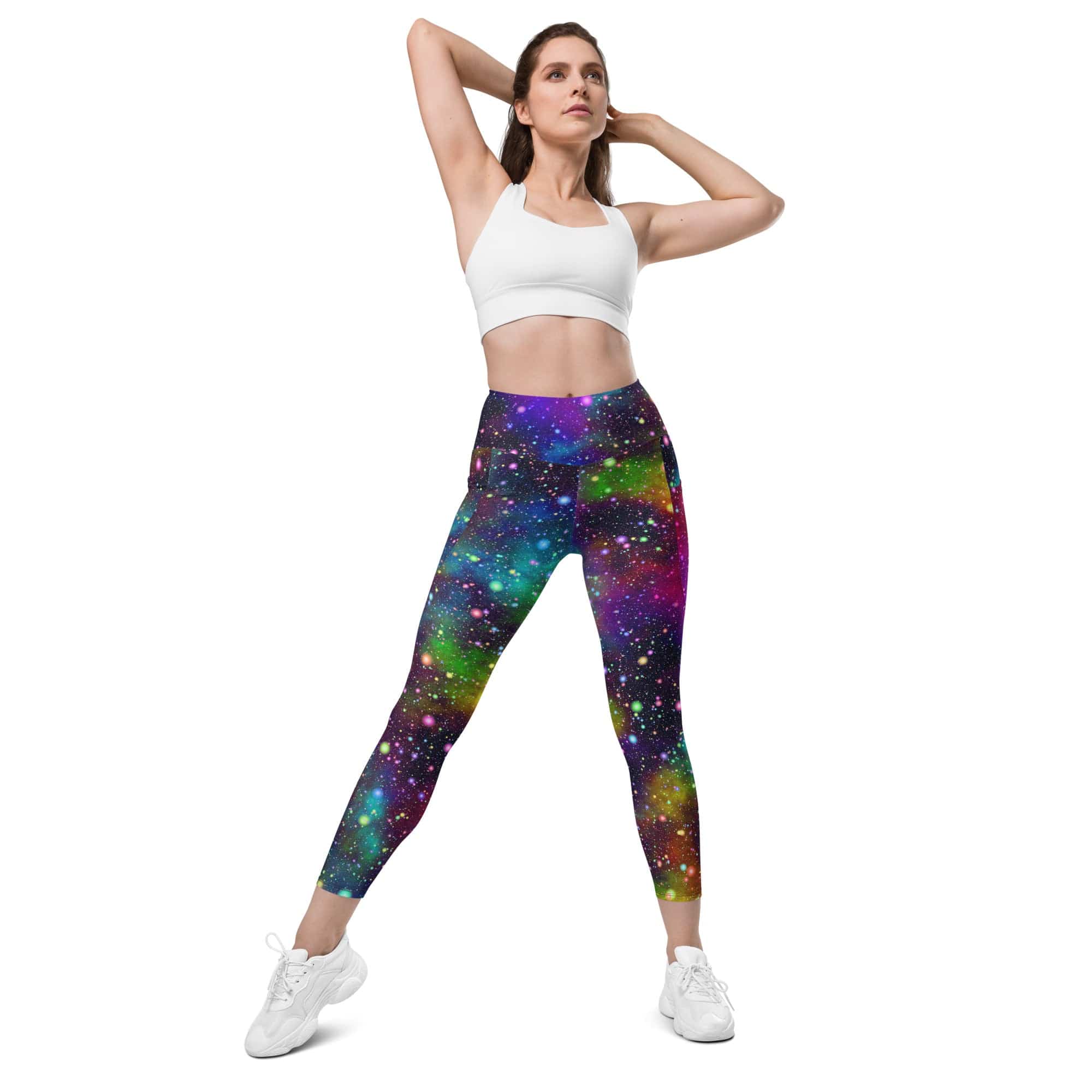 Colorful Universe Leggings With Pockets