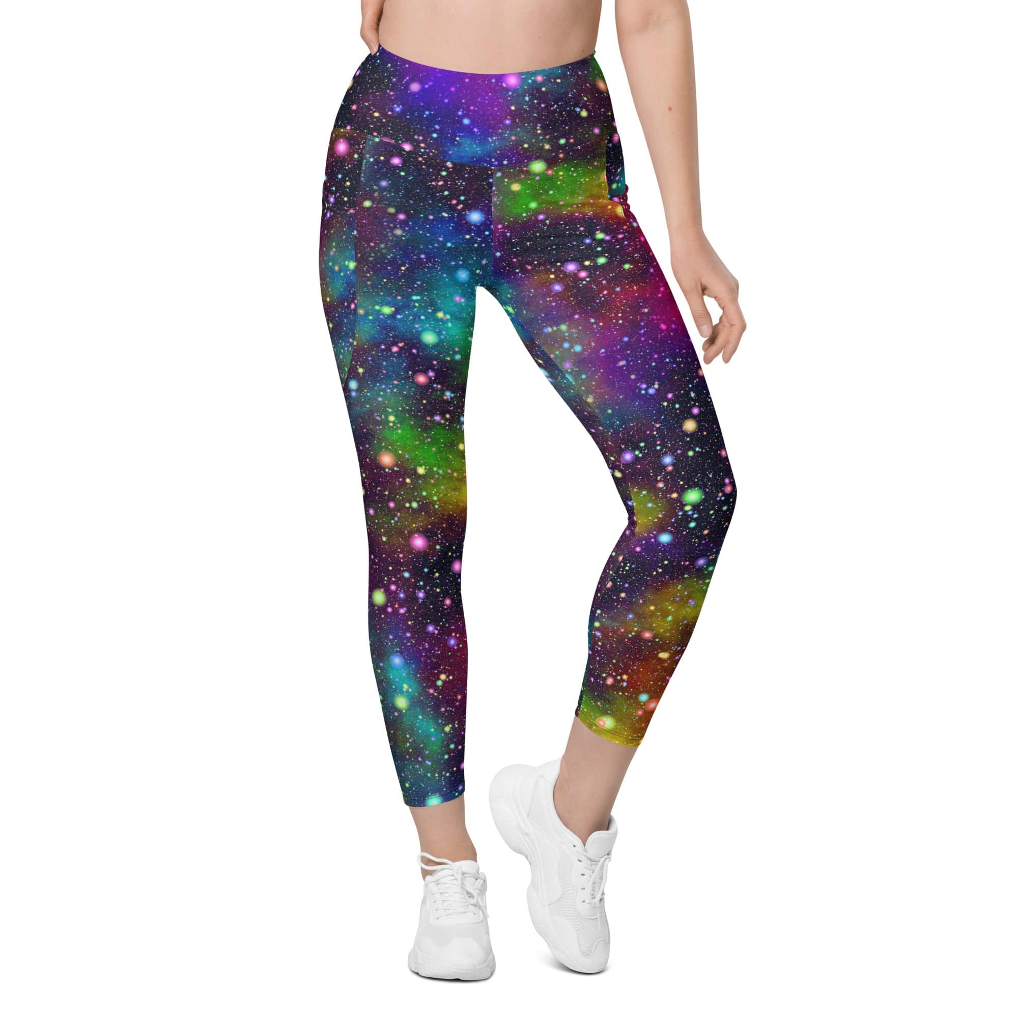 Colorful Universe Leggings With Pockets