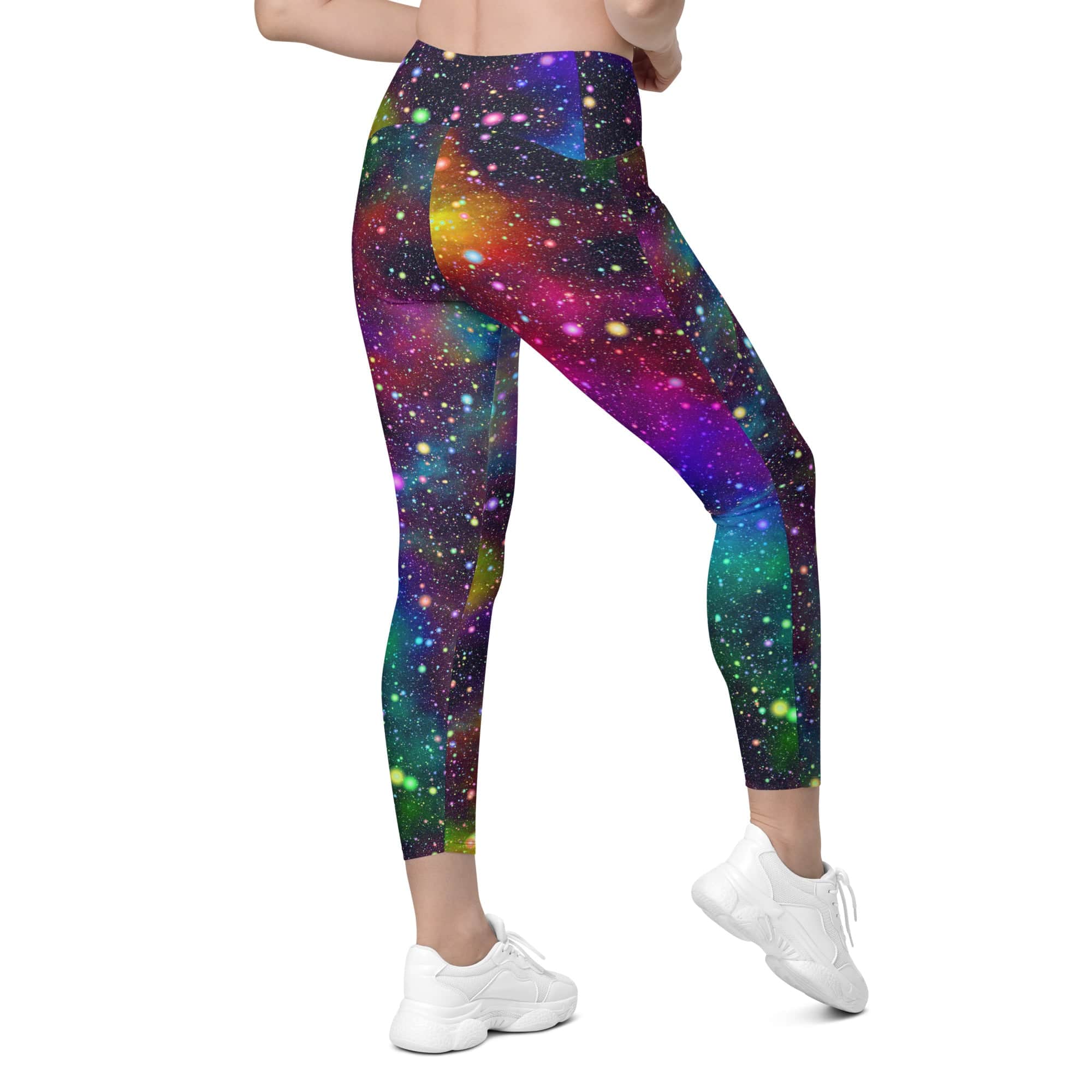 Colorful Universe Leggings With Pockets