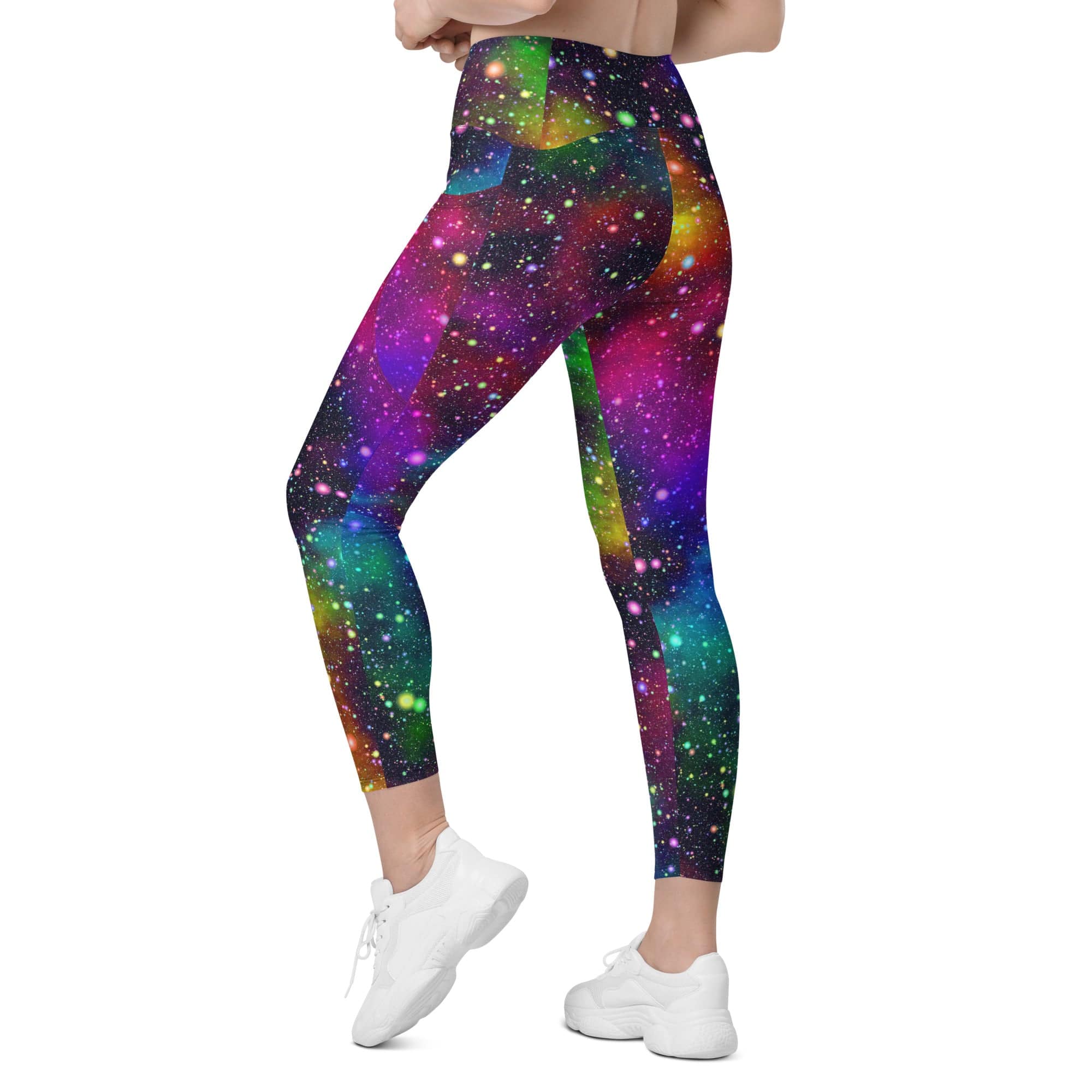 Colorful Universe Leggings With Pockets