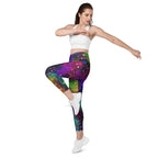 Colorful Universe Leggings With Pockets