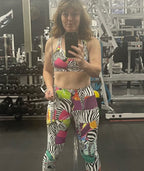 Colorful Zebra Leggings
