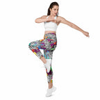 Colorful Zebra Leggings With Pockets