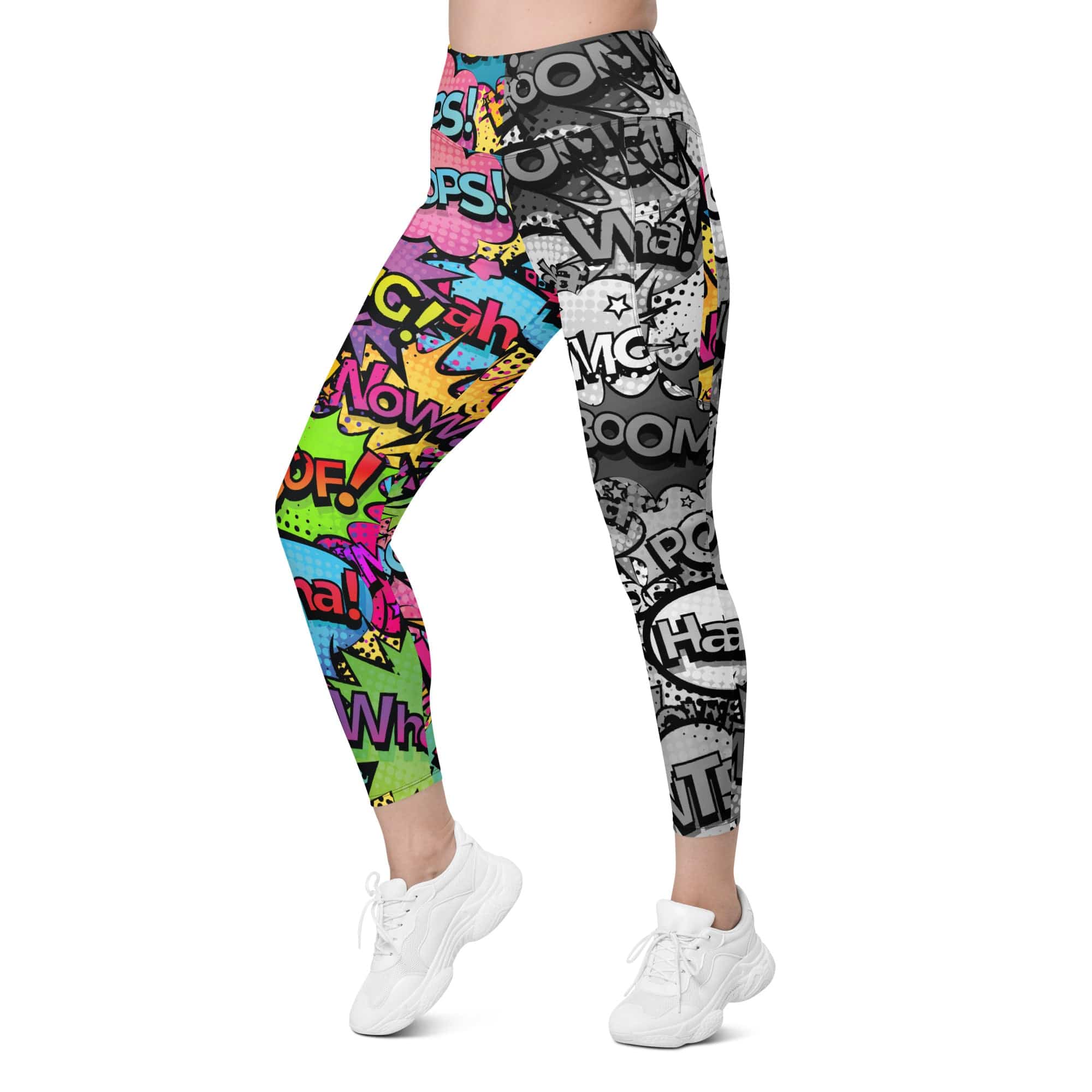 Comic Book Leggings With Pockets