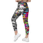 Comic Book Leggings With Pockets