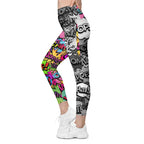 Comic Book Leggings With Pockets